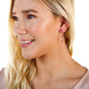 Faceted Amethyst Chandelier Cut Crystal Earrings