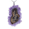 Large Statement Amethyst Stalactite Pendant in Sterling Silver