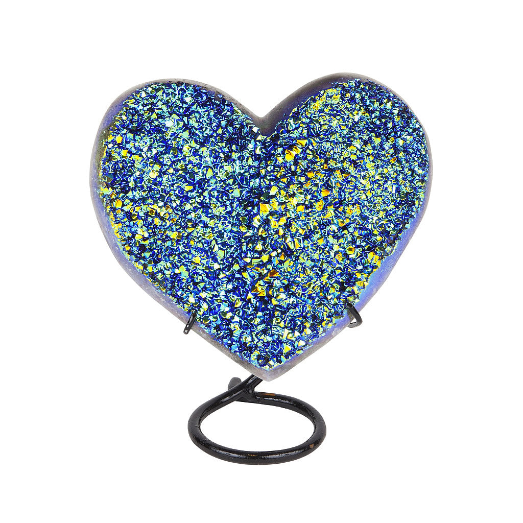 tiatanium-treated-amethyst-druse-geode-heart-on-stand