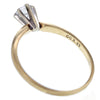 Vintage 14K White & Yellow Gold Diamond Wedding Ring Size 8