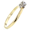 Vintage 14K White & Yellow & White Gold Diamond Cluster Wedding Ring Size 10.5