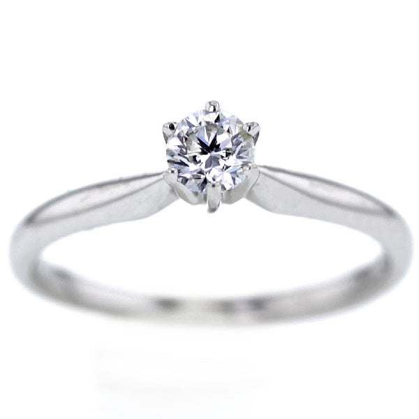 Vintage 14K White Gold Diamond Wedding Ring Size 5 Hollywood