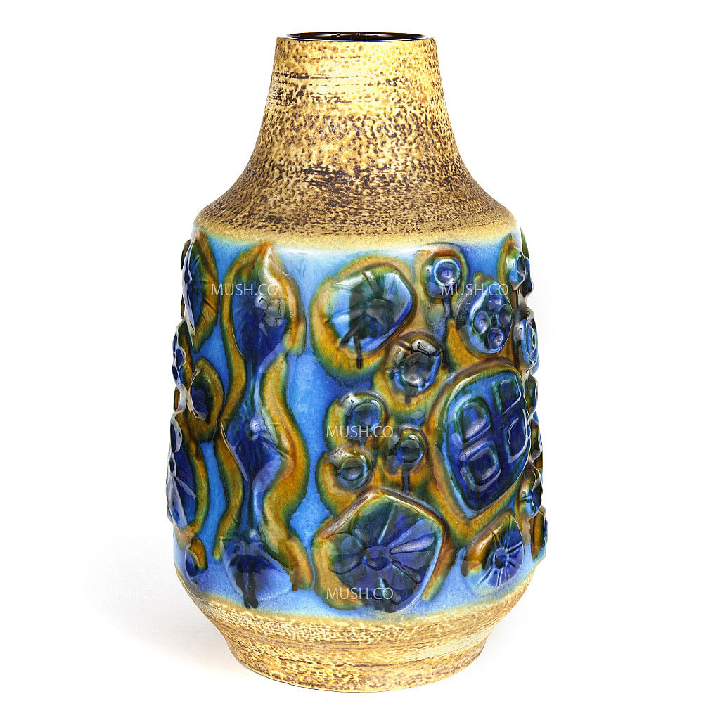 large-brutalist-mid-century-floor-vase-with-floral-design-by-carstens-west-germany