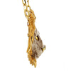 Vintage Gold Tone Cast Llion Pendant Necklace