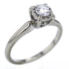Vintage 14K White Gold Diamond Engagement Ring Size 6